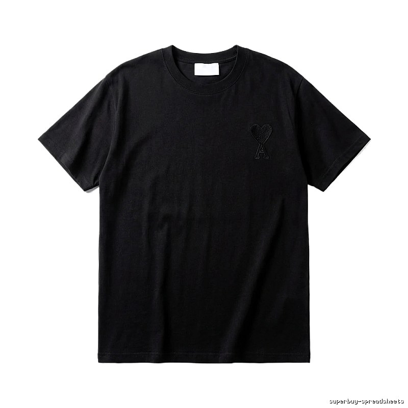 AMI Basic Simple Black T-shirt