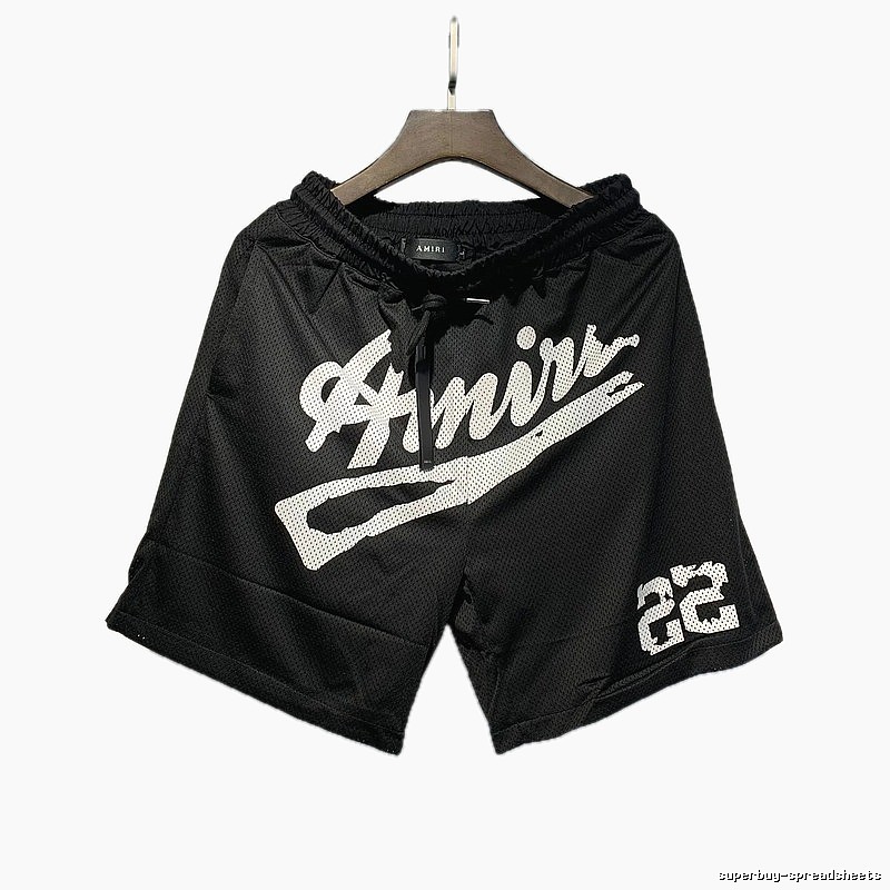 AMIRI Printed Street Style Black Shorts