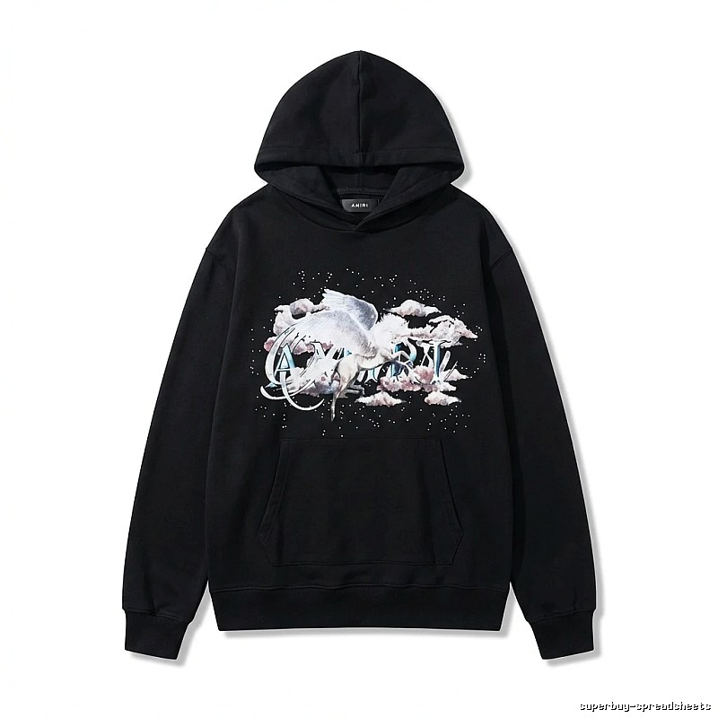 AMIRI Printed Trendy Black Sweatshirt