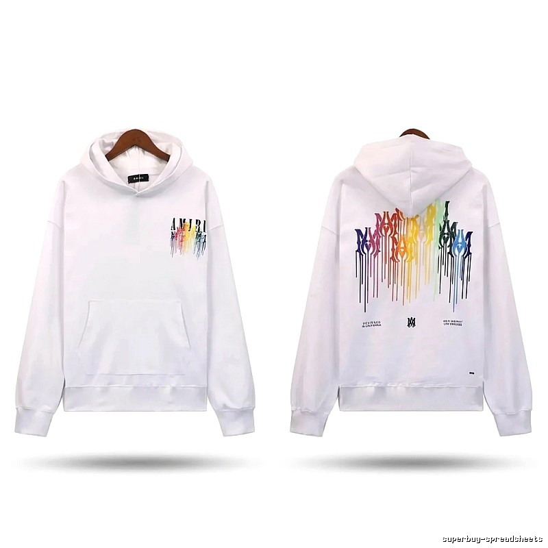 AMIRI Splatter White Hoodie