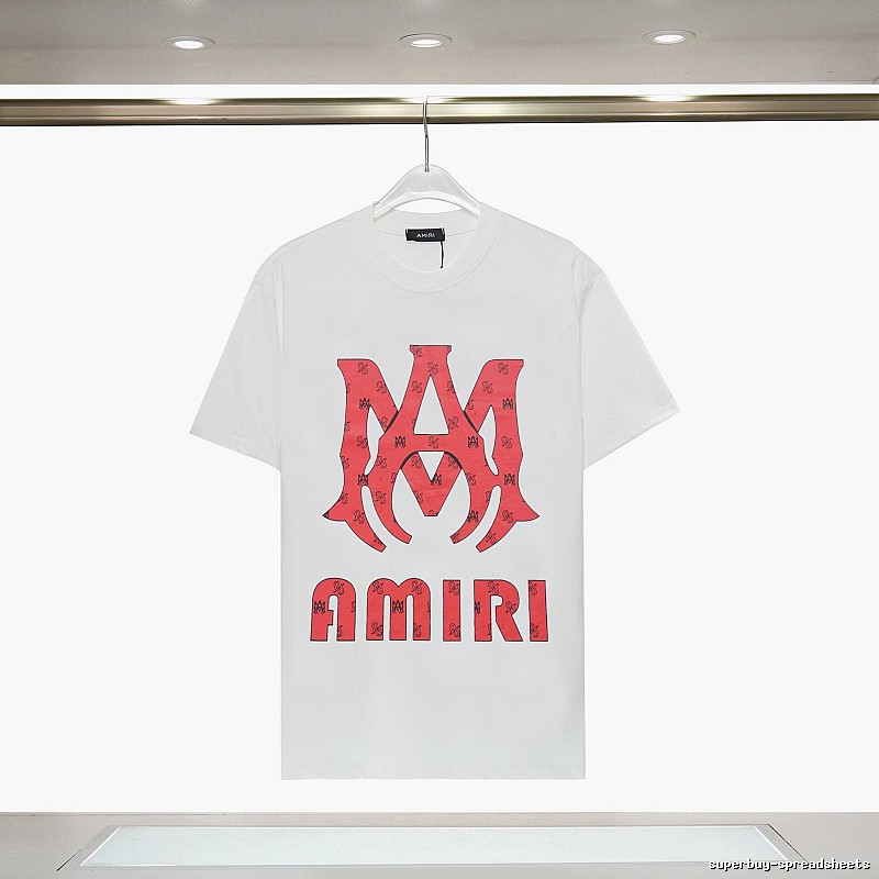 Amiri Weekend Graphic T-shirt White Blue Amiri for Weekend Wear