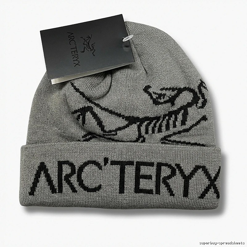 Arc'teryx minimalist style grey knitted hat
