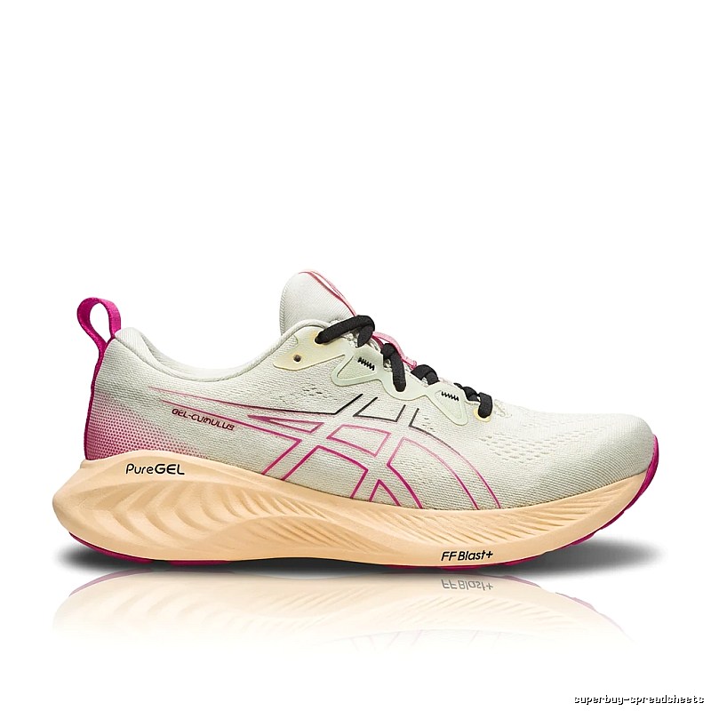ASICS PureGEL Fashion White-Pink Running Shoes
