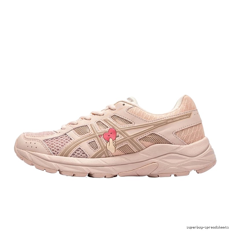 ASICS retro-style pink sports shoes