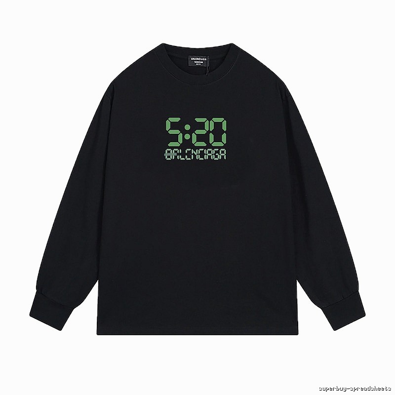 Balenciaga digital style black sweatshirt
