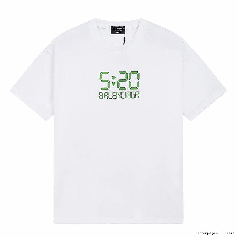 Balenciaga digital-style white T-shirt