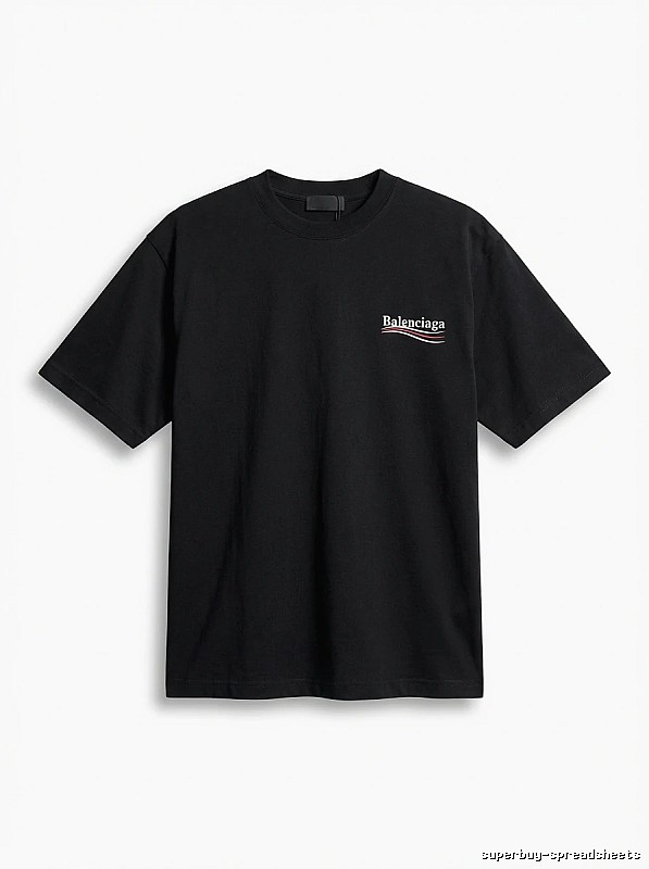 Balenciaga minimalist style black T-shirt