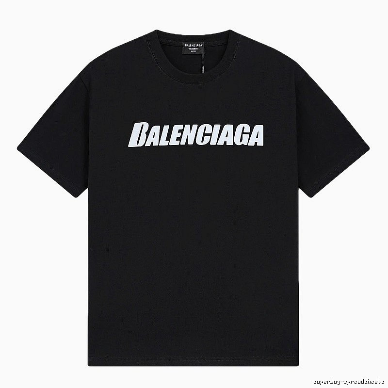 Balenciaga minimalist style black T-shirt