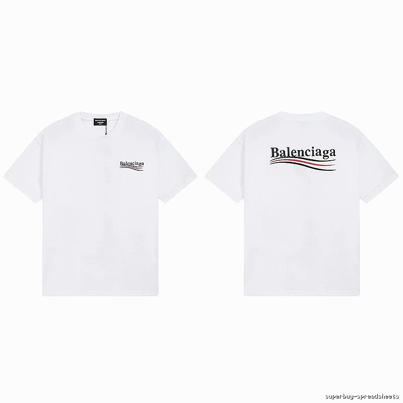 Balenciaga minimalist style white T-shirt