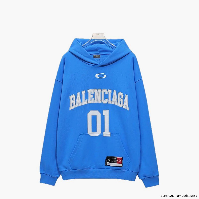 Balenciaga sporty blue sweatshirt