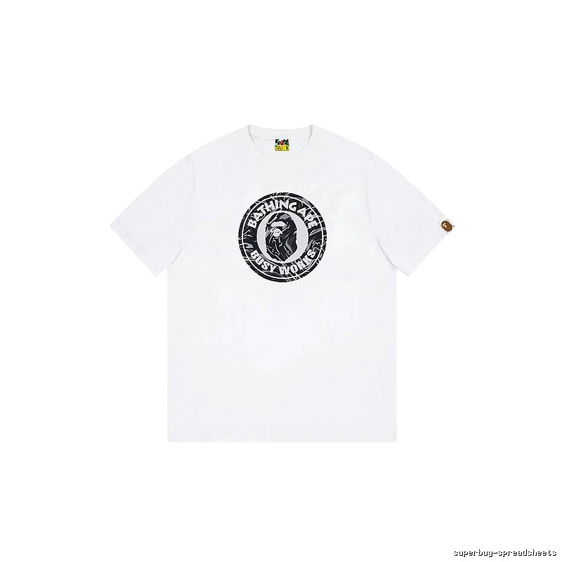 Bape classic retro style white T-shirt