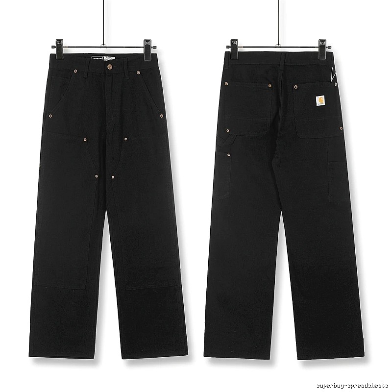 Carhartt workwear style black long trousers