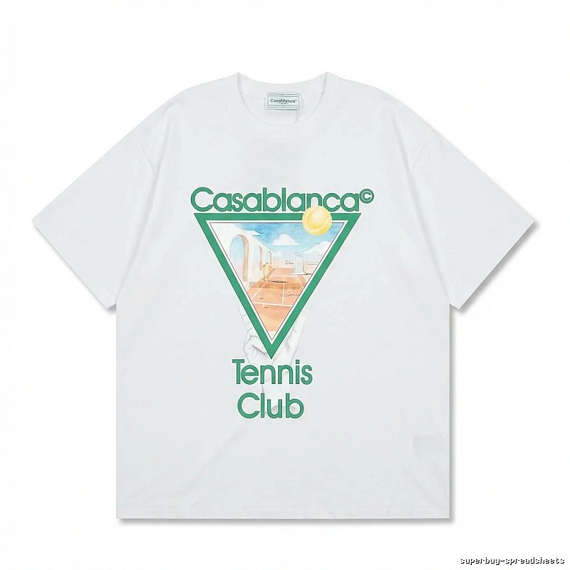 Casablanca Tennis Style White T-shirt