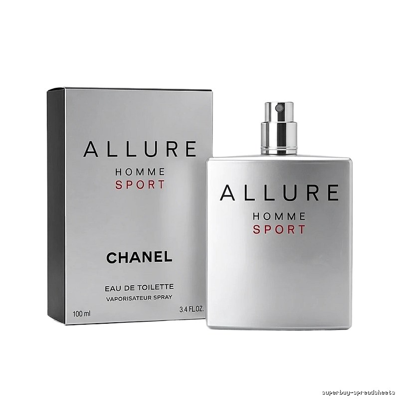 Chanel ALLURE series silver men's perfume