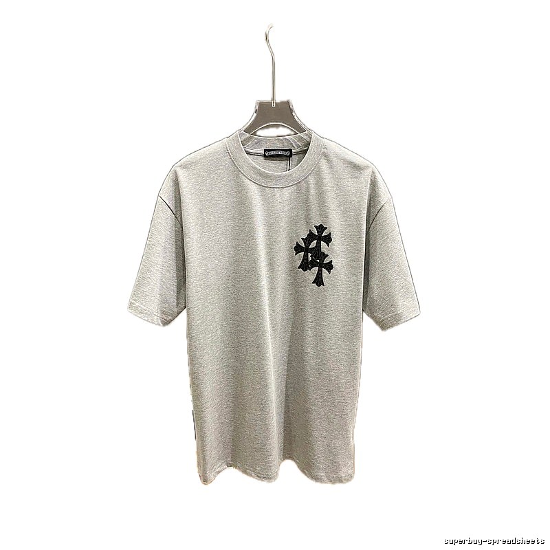 Chrome Hearts Cross Flower Grey T-shirt