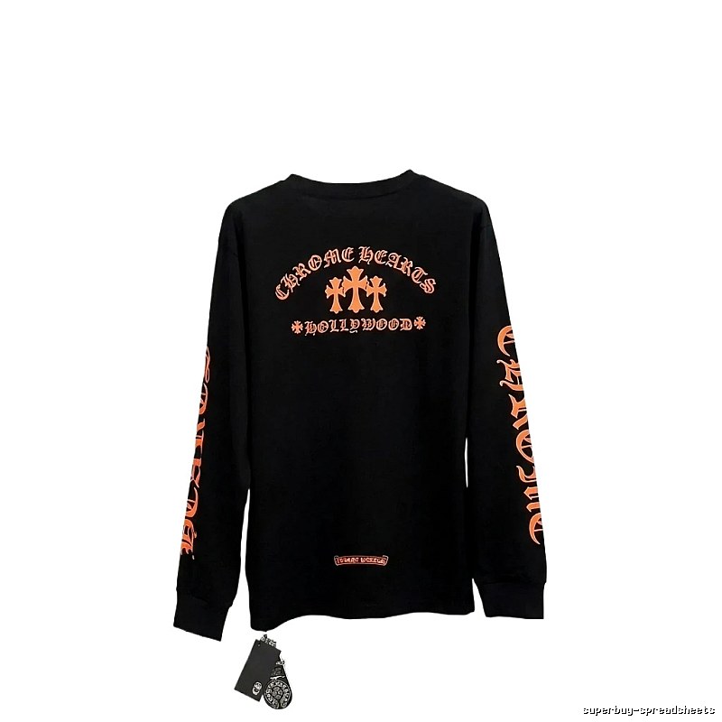 Chrome Hearts Retro Style Black Long-Sleeve