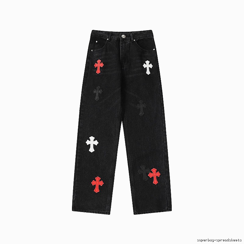 Chrome Hearts Urban Graphic jeans Light Denim Jeans with Casual Appeal