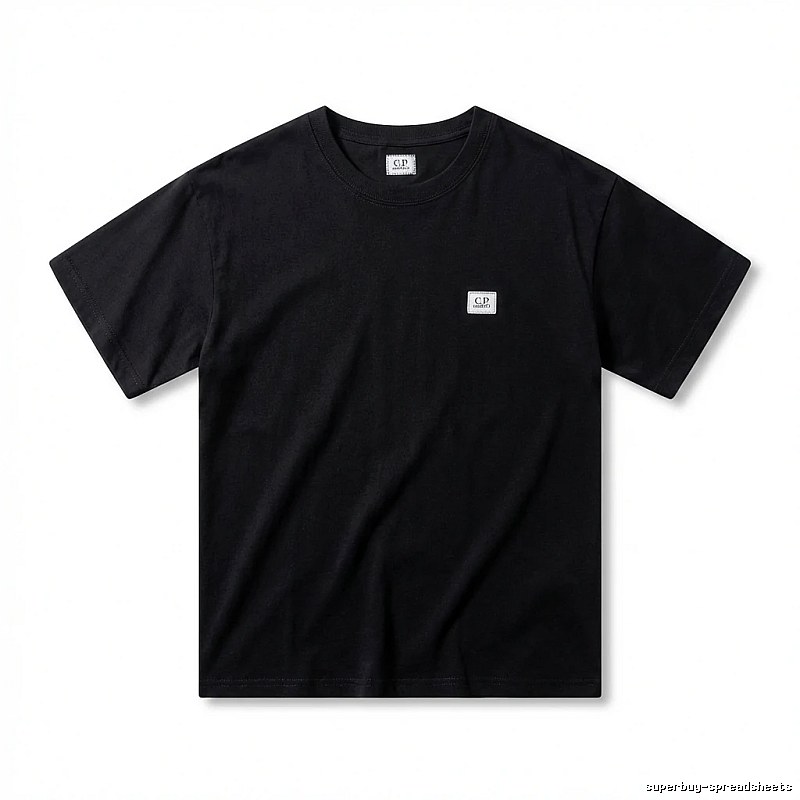 C.P. Basic Style Simple Black T-shirt