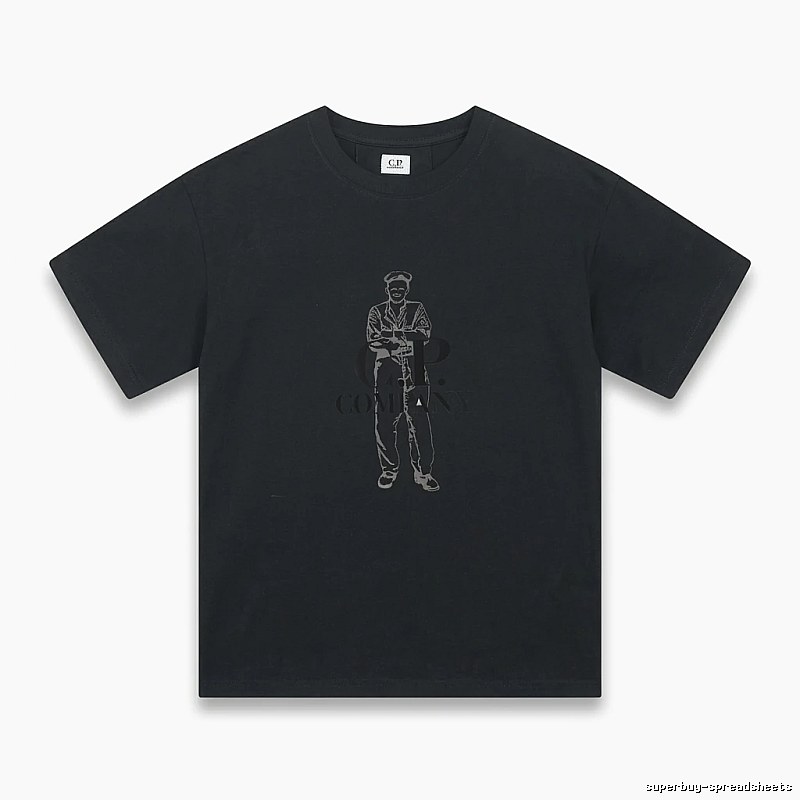 C.P. retro style black T-shirt