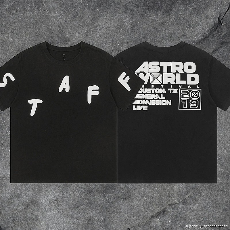 Denim Tears Black Graphic T-Shirt Summer Styling