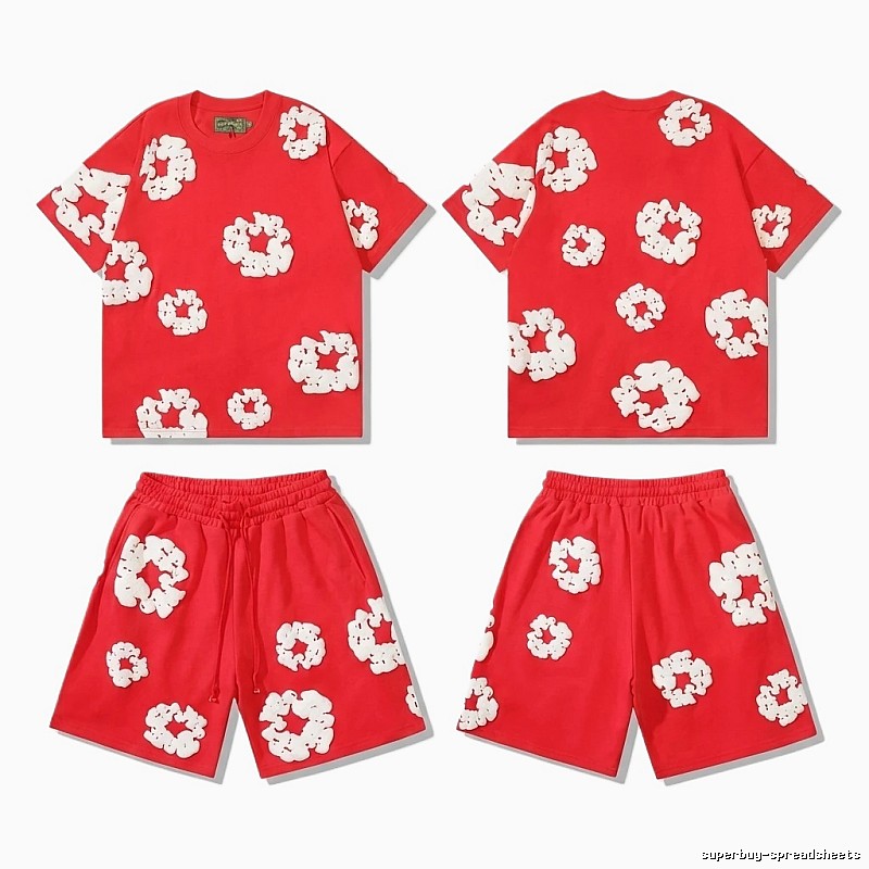 DENIM TEARS floral style red suit