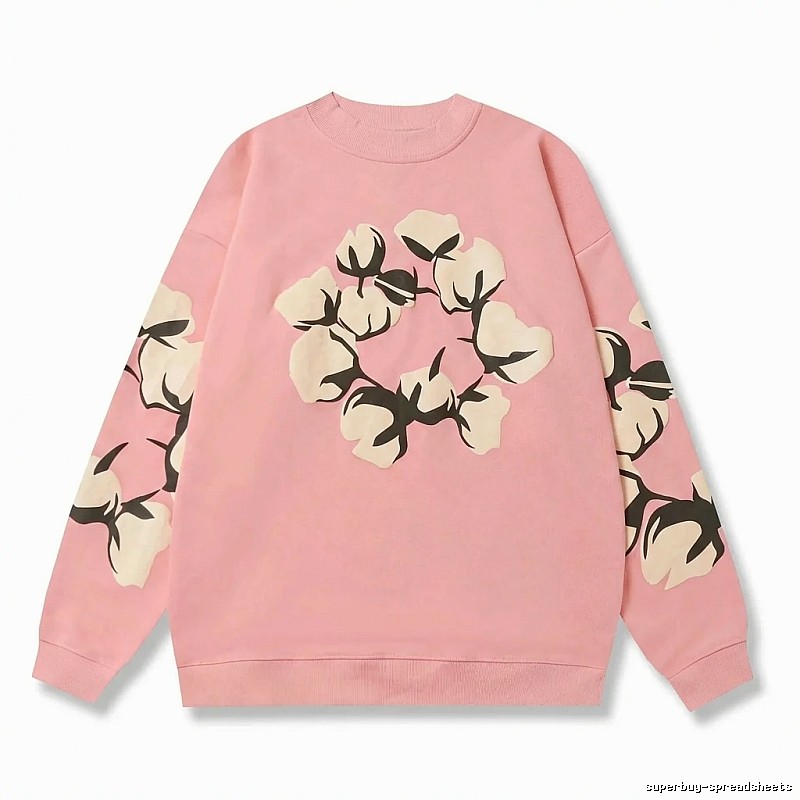DENIM TEARS Pink Floral Sweatshirt