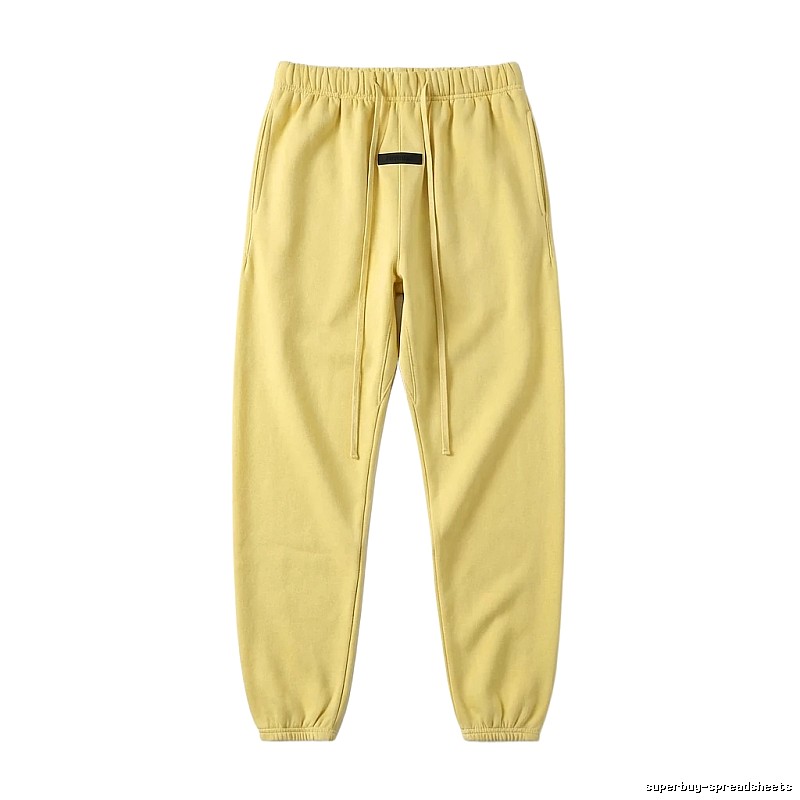 ESSENTIALS Basic Casual Yellow Sweatpants