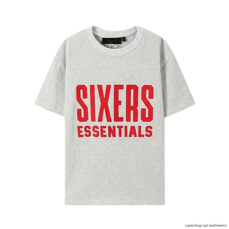 ESSENTIALS Grey Minimalist Style T-shirt