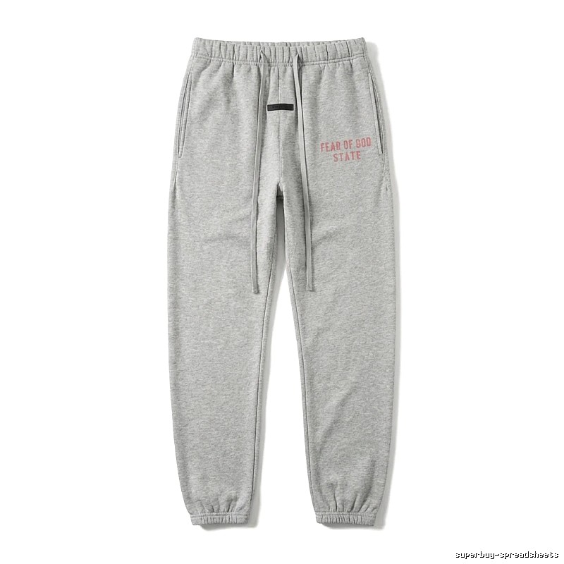 ESSENTIALS minimalist style grey sweatpants