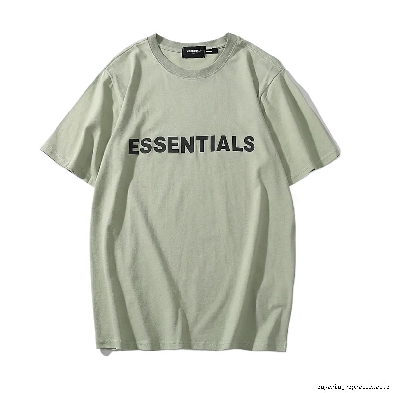 ESSENTIALS minimalist style light green T-shirt