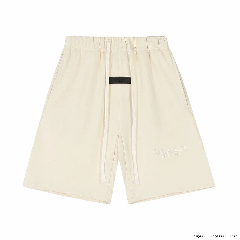 ESSENTIALS minimalist style off-white shorts