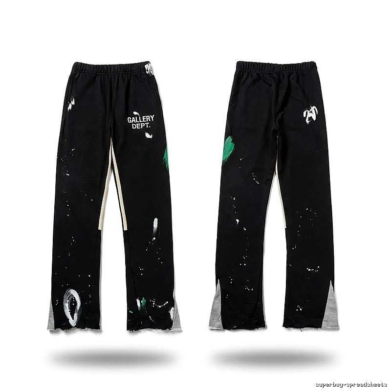 Gallery Dept Graffiti Style Black Trousers