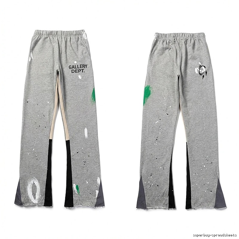 Gallery Dept graffiti-style grey trousers