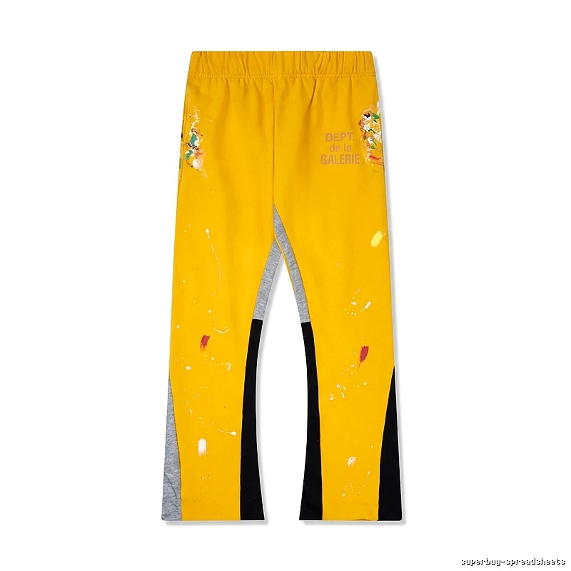 Gallery Dept Graffiti Style Yellow Trousers
