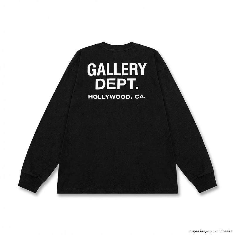 Gallery Dept. Simple Style Black Long-sleeved Shirt