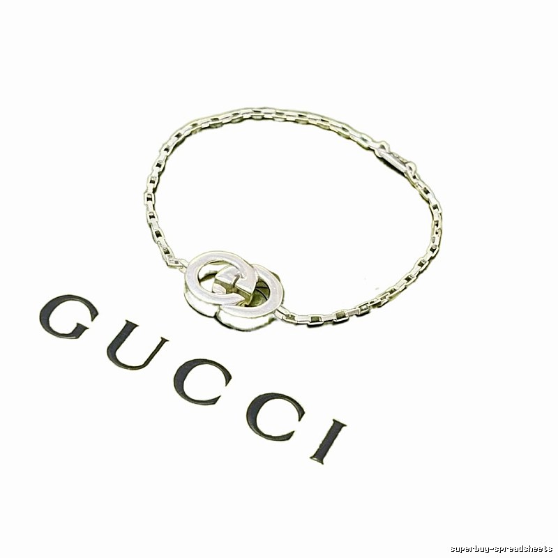 Gucci Double G Sterling Silver Bracelet