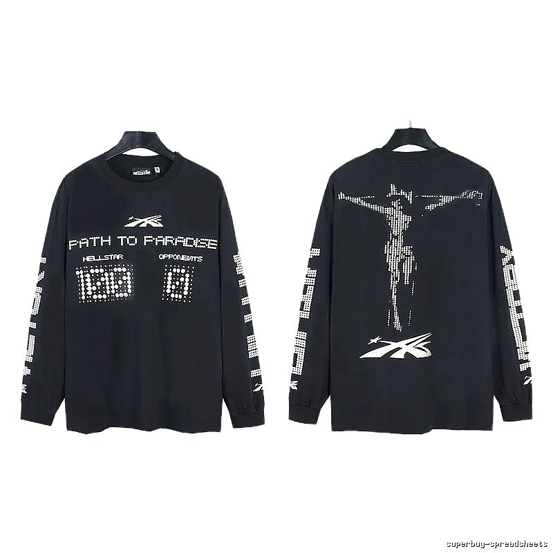 Hellstar Dark Style Printed Black Long-sleeve