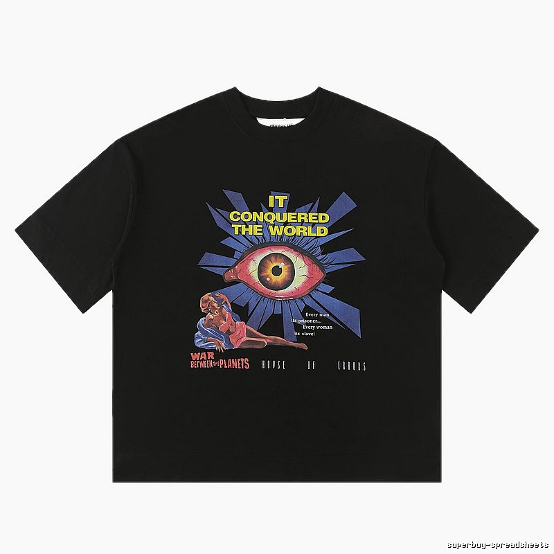 "House of Errors" Sci-Fi Style Black T-shirt
