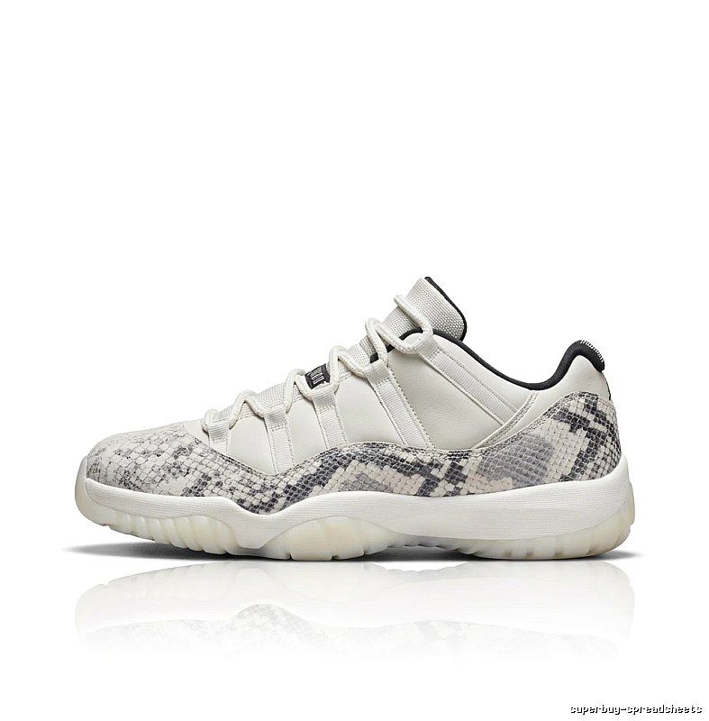 Jordan 11 Snake Print Fashionable Athletic Shoes