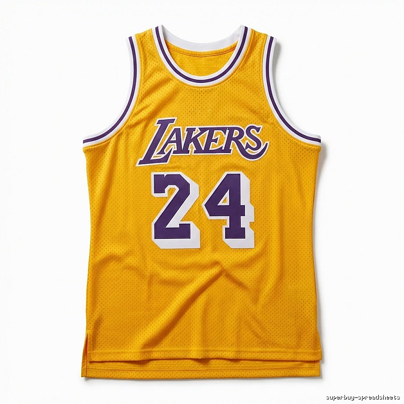 Kobe Lakers No. 24 yellow jersey