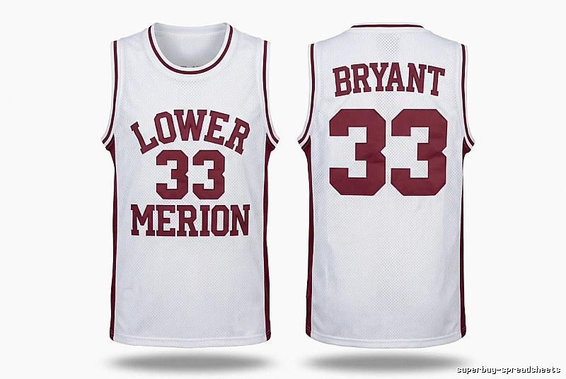 Kobe retro-style white basketball uniform
