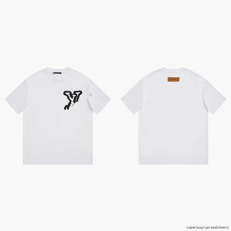 Louis Vuitton Simple Style Graffiti White T-shirt