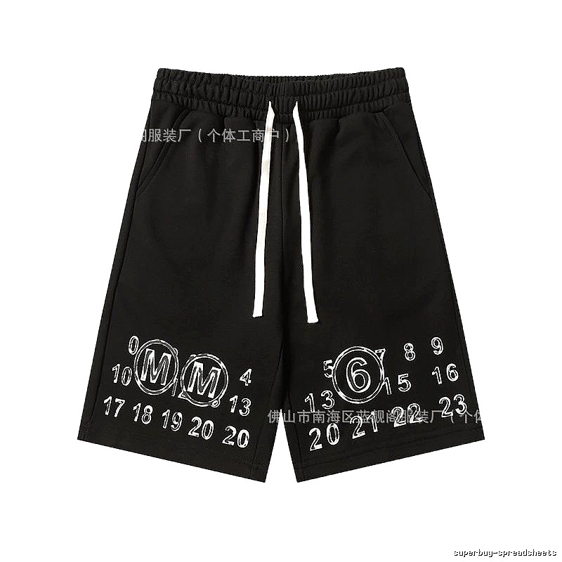 Maison Margiela digital print style shorts