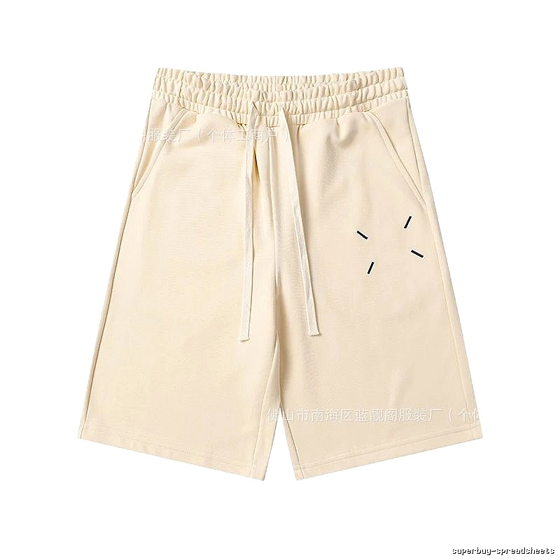 Maison Margiela minimalist style beige shorts