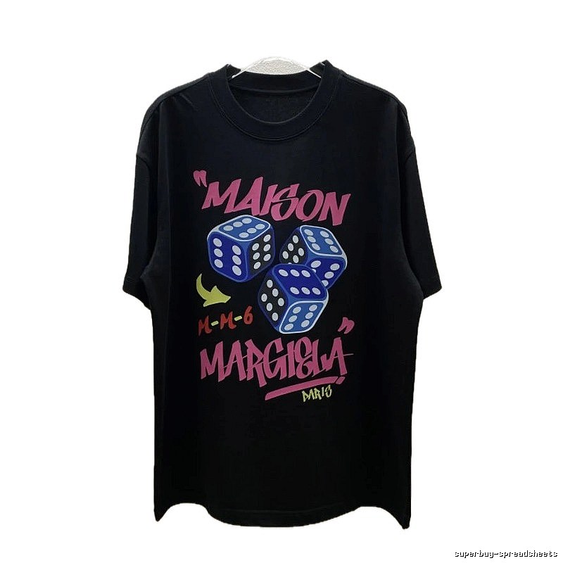 Maison Margiela MM6 Street Style Black Short Sleeve T-Shirt