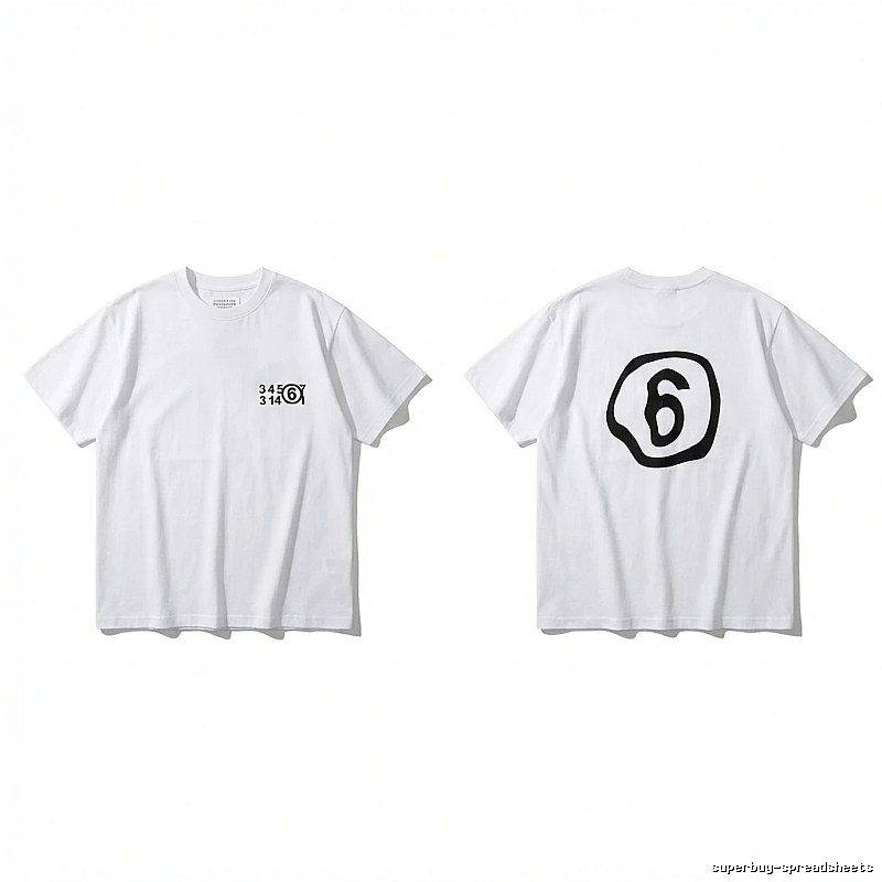 Maison Margiela white T-shirt with digital printing