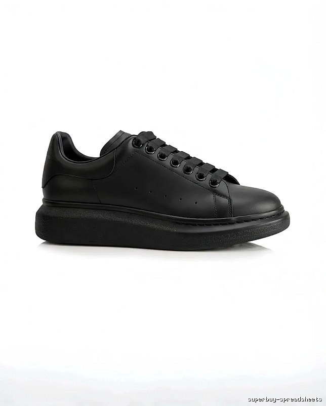 McQueen Thick-soled Casual Style Black Shoes