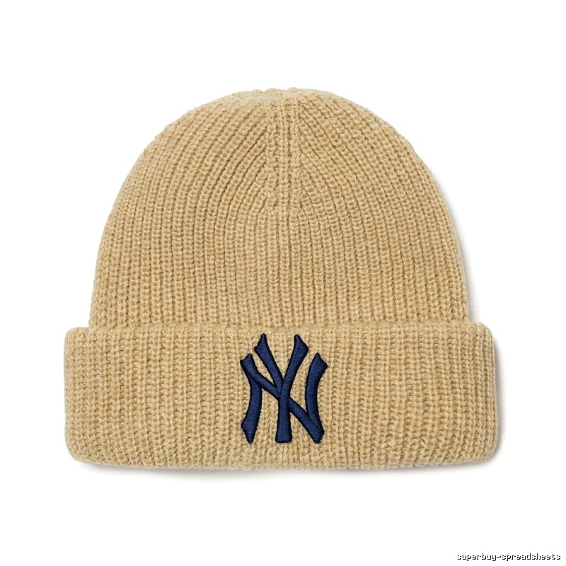 MLB classic beige knitted hat