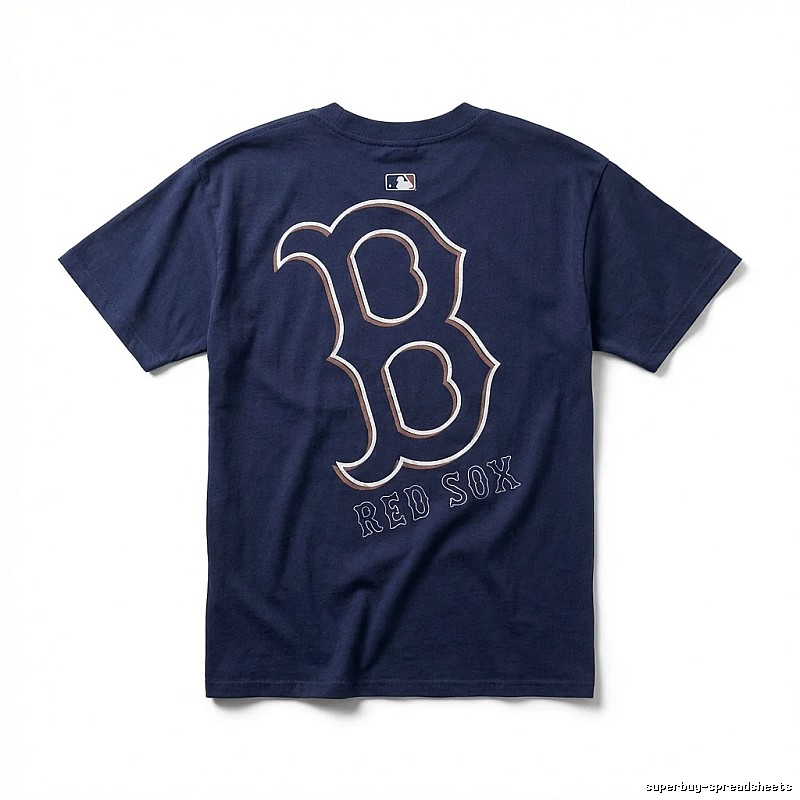 MLB Red Sox Dark Blue T-shirt