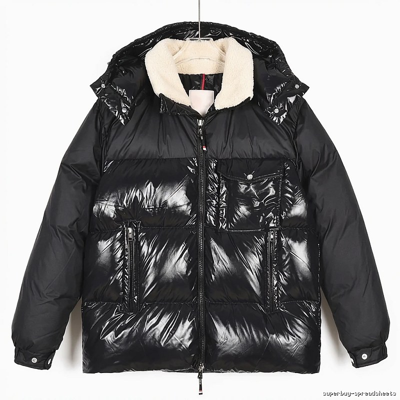 Moncler Glossy and Trendy Black Down Jacket